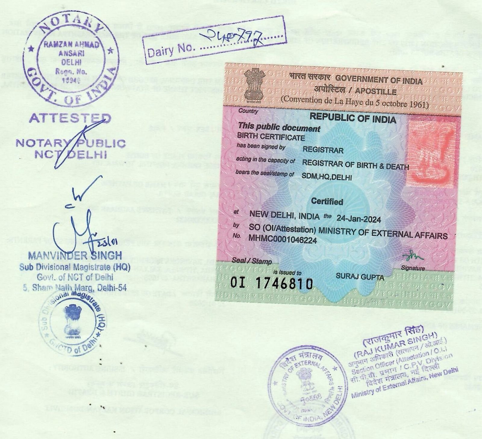 Divorce document Apostille Services